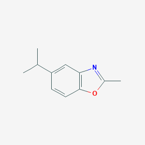 molecular formula C11H13NO B143968 2-Methyl-5-(propan-2-yl)-1,3-benzoxazole CAS No. 126892-00-0