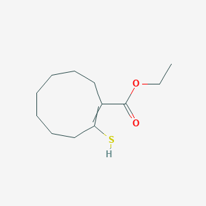 Ethyl 2-sulfanylcyclonon-1-ene-1-carboxylate