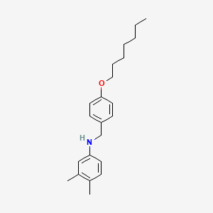 molecular formula C22H31NO B1439685 N-[4-(Heptyloxy)benzyl]-3,4-dimethylaniline CAS No. 1040689-50-6