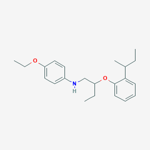 molecular formula C22H31NO2 B1439687 N-{2-[2-(叔丁基)苯氧基]丁基}-4-乙氧基苯胺 CAS No. 1040687-19-1