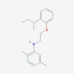 molecular formula C20H27NO B1439688 N-{2-[2-(Sec-butyl)phenoxy]ethyl}-2,5-dimethylaniline CAS No. 1040687-28-2