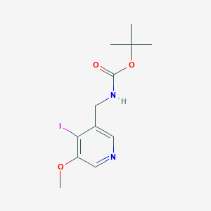molecular formula C12H17IN2O3 B1439691 Tert-butyl (4-iodo-5-methoxypyridin-3-YL)-methylcarbamate CAS No. 1138444-20-8