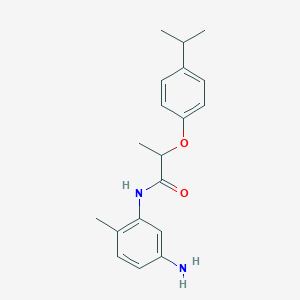 molecular formula C19H24N2O2 B1439705 N-(5-Amino-2-methylphenyl)-2-(4-isopropylphenoxy)-propanamide CAS No. 1020054-09-4