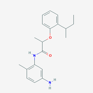 molecular formula C20H26N2O2 B1439707 N-(5-Amino-2-methylphenyl)-2-[2-(sec-butyl)-phenoxy]propanamide CAS No. 1020054-87-8