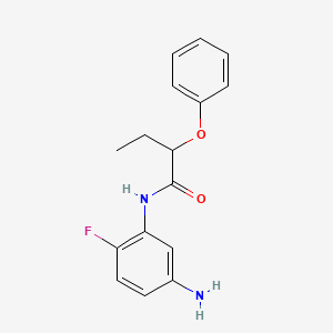 molecular formula C16H17FN2O2 B1439708 N-(5-Amino-2-fluorophenyl)-2-phenoxybutanamide CAS No. 1020056-93-2