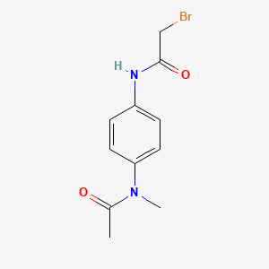 molecular formula C11H13BrN2O2 B1439711 N-{4-[乙酰(甲基)氨基]苯基}-2-溴乙酰胺 CAS No. 1138445-65-4