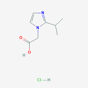 molecular formula C8H13ClN2O2 B1439715 (2-Isopropyl-imidazol-1-YL)-acetic acid hydrochloride CAS No. 1184964-19-9