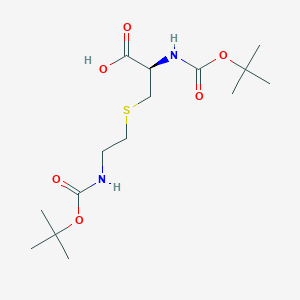 molecular formula C15H28N2O6S B1439720 二Boc-S-(2-氨基乙基)-L-半胱氨酸 CAS No. 130622-07-0
