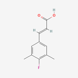 molecular formula C11H11FO2 B1439722 4-氟-3,5-二甲基肉桂酸 CAS No. 1429551-15-4