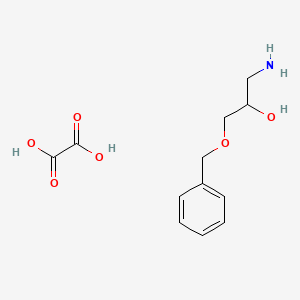 molecular formula C12H17NO6 B1439723 1-Amino-3-benzyloxy-propan-2-OL oxalate CAS No. 1185300-36-0