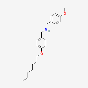 molecular formula C22H31NO2 B1439725 N-[4-(庚氧基)苄基](4-甲氧基苯基)-甲胺 CAS No. 1040686-47-2