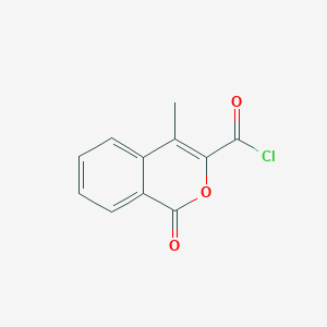 4-Methyl-1-oxo-1H-2-benzopyran-3-carbonyl chloride