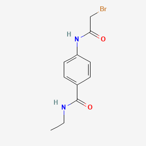 molecular formula C11H13BrN2O2 B1439732 4-[(2-溴乙酰)氨基]-N-乙基苯甲酰胺 CAS No. 1138443-16-9
