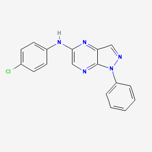 N-(4-Chlorophenyl)-1-phenyl-1H-pyrazolo[3,4-b]pyrazin-5-amine