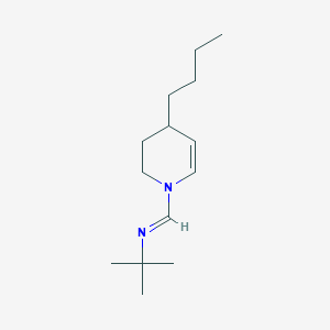 (E)-N-tert-Butyl-1-(4-butyl-3,4-dihydropyridin-1(2H)-yl)methanimine