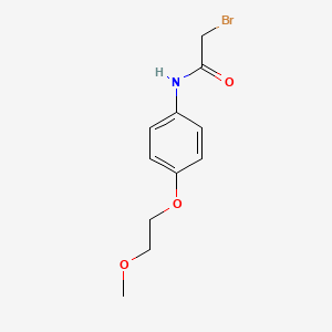 molecular formula C11H14BrNO3 B1439734 2-溴-N-[4-(2-甲氧基乙氧基)苯基]乙酰胺 CAS No. 1138445-93-8