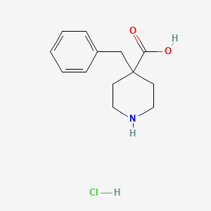 molecular formula C13H18ClNO2 B1439735 4-苄基哌啶-4-甲酸盐酸盐 CAS No. 1184995-85-4