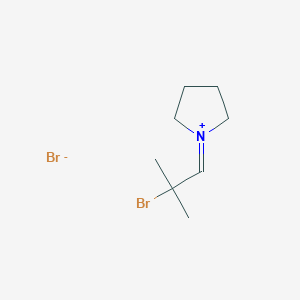 1-(2-Bromo-2-methylpropylidene)pyrrolidin-1-ium bromide