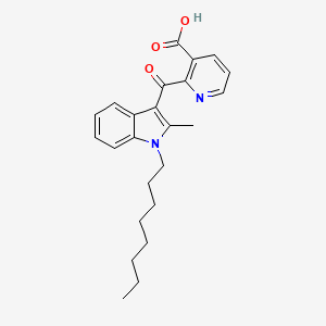 2-(2-Methyl-1-octyl-1H-indole-3-carbonyl)pyridine-3-carboxylic acid