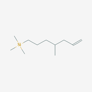 Trimethyl(4-methylhept-6-EN-1-YL)silane