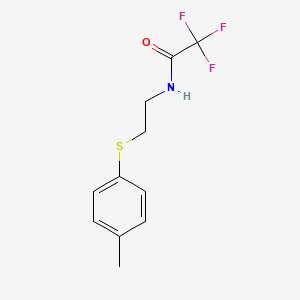 2,2,2-Trifluoro-N-{2-[(4-methylphenyl)sulfanyl]ethyl}acetamide