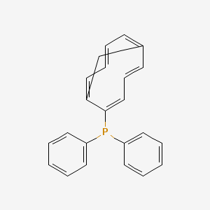 molecular formula C23H19P B14397395 [Bicyclo[4.4.1]undeca-1(10),2,4,6,8-pentaen-2-yl](diphenyl)phosphane CAS No. 88639-65-0