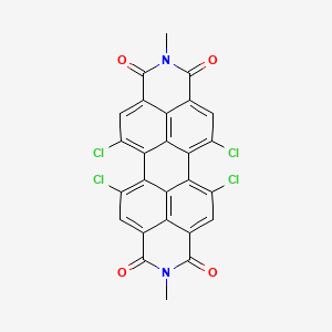 molecular formula C26H10Cl4N2O4 B1439745 蒽并[2,1,9-def:6,5,10-d'e'f']二异喹啉-1,3,8,10(2H,9H)-四酮，5,6,12,13-四氯-2,9-二甲基- CAS No. 106342-00-1