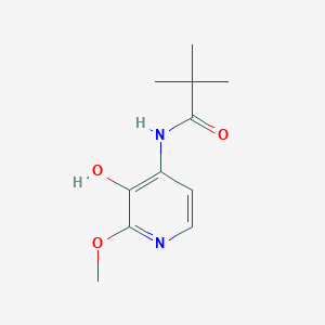 molecular formula C11H16N2O3 B1439746 N-(3-羟基-2-甲氧基吡啶-4-基)叔丁酰胺 CAS No. 1171919-97-3
