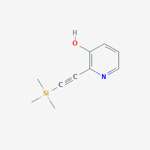 molecular formula C10H13NOSi B1439752 2-((三甲基硅基)乙炔基)吡啶-3-醇 CAS No. 556832-92-9