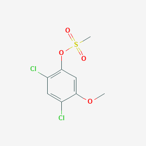molecular formula C8H8Cl2O4S B1439759 2,4-Dichloro-5-methoxyphenyl methanesulfonate CAS No. 1065074-74-9