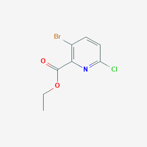 molecular formula C8H7BrClNO2 B1439760 3-溴-6-氯吡啶酸乙酯 CAS No. 1065074-97-6