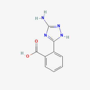 molecular formula C9H8N4O2 B1439766 2-(5-氨基-1H-1,2,4-三唑-3-基)苯甲酸 CAS No. 1195606-79-1