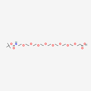 molecular formula C24H47NO12 B1439768 t-Boc-N-amido-PEG8-acid CAS No. 1334169-93-5