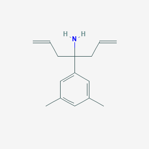 molecular formula C15H21N B1439769 [1-Allyl-1-(3,5-dimethylphenyl)but-3-en-1-yl]amine CAS No. 1228553-02-3