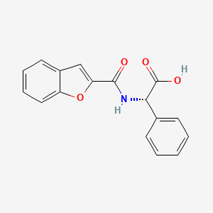 molecular formula C17H13NO4 B1439771 (2S)-[(1-Benzofuran-2-ylcarbonyl)amino](phenyl)-acetic acid CAS No. 1217756-92-7