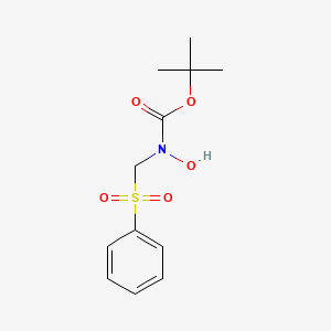 molecular formula C12H17NO5S B1439773 N-Boc-N-(苯磺酰甲基)-羟胺 CAS No. 870300-76-8