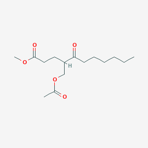 Methyl 4-[(acetyloxy)methyl]-5-oxoundecanoate