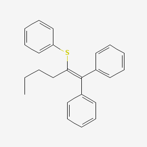 1,1'-[2-(Phenylsulfanyl)hex-1-ene-1,1-diyl]dibenzene