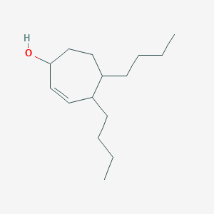 4,5-Dibutylcyclohept-2-en-1-ol