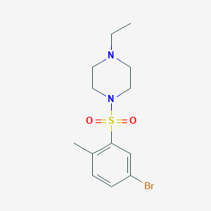molecular formula C13H19BrN2O2S B1439805 1-((5-溴-2-甲基苯基)磺酰基)-4-乙基哌嗪 CAS No. 1184289-90-4