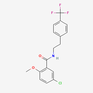 5-Chloro-2-methoxy-N-{2-[4-(trifluoromethyl)phenyl]ethyl}benzamide