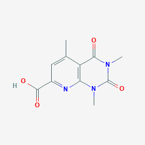 molecular formula C11H11N3O4 B1439807 1,3,5-三甲基-2,4-二氧代-1,2,3,4-四氢吡啶并[2,3-d]嘧啶-7-羧酸 CAS No. 901864-90-2