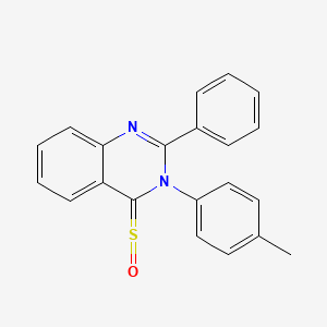 3-(4-Methylphenyl)-4-(oxo-lambda~4~-sulfanylidene)-2-phenyl-3,4-dihydroquinazoline