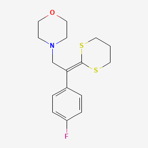 4-[2-(1,3-Dithian-2-ylidene)-2-(4-fluorophenyl)ethyl]morpholine