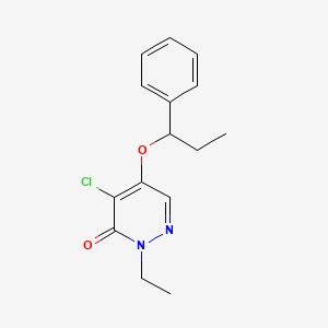 4-Chloro-2-ethyl-5-(1-phenylpropoxy)pyridazin-3(2H)-one