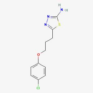 5-[3-(4-Chlorophenoxy)propyl]-1,3,4-thiadiazol-2-amine