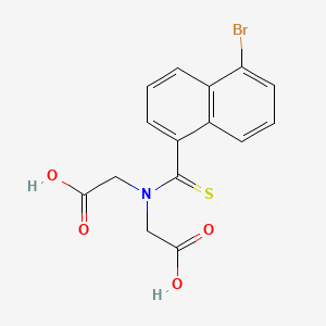 2,2'-[(5-Bromonaphthalene-1-carbothioyl)azanediyl]diacetic acid