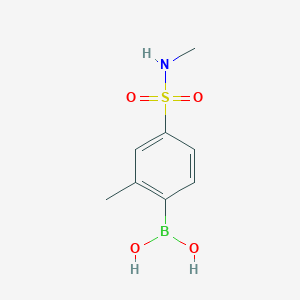 molecular formula C8H12BNO4S B1439819 （2-甲基-4-（N-甲基磺酰胺基）苯基）硼酸 CAS No. 1152274-62-8