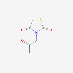 molecular formula C6H7NO3S B14398195 3-(2-Oxopropyl)thiazolidine-2,4-dione CAS No. 88419-03-8