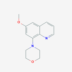 molecular formula C14H16N2O2 B14398207 6-Methoxy-8-(morpholin-4-yl)quinoline CAS No. 88609-44-3